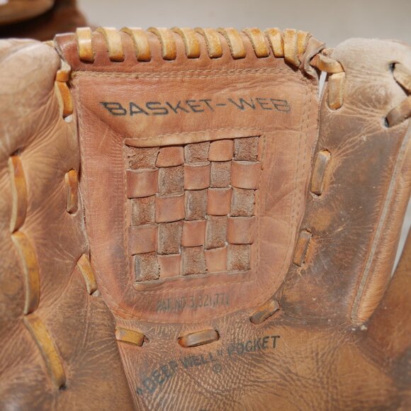 VTG Rawlings Roberto Clemente Baseball Glove GJ66 Leather RHT Baseball Mitt Rare - Picture 5 of 11